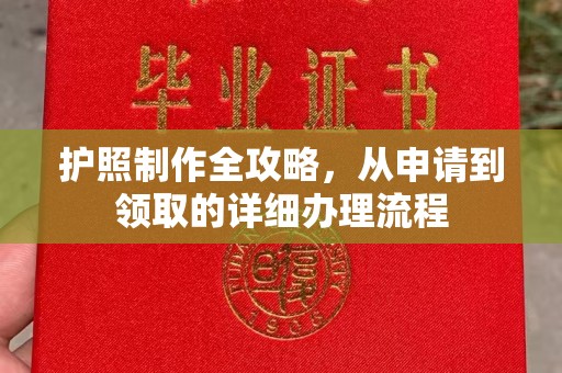台安护照制作全攻略，从申请到领取的详细办理流程
