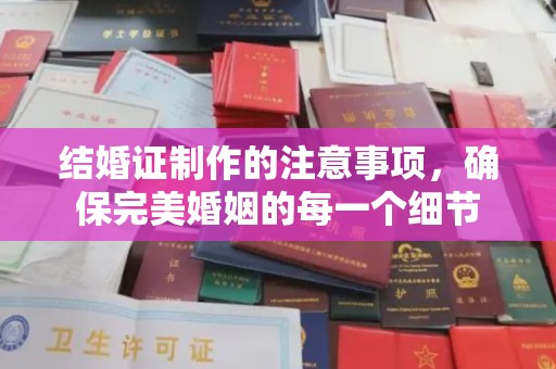 台安结婚证制作的注意事项，确保完美婚姻的每一个细节