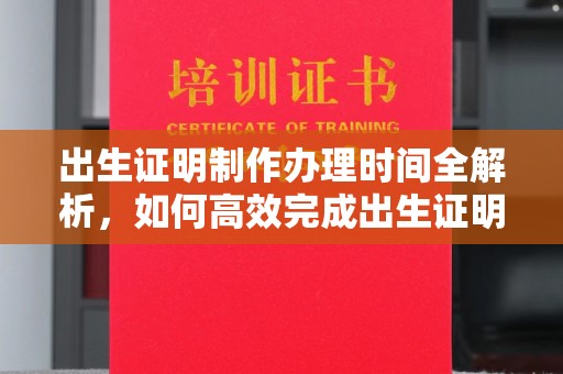 台安出生证明制作办理时间全解析，如何高效完成出生证明申请？