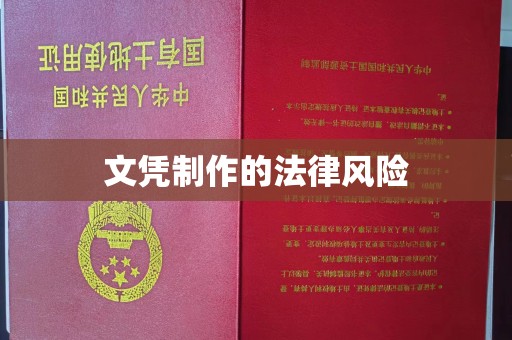 台安文凭制作的法律风险