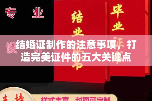 台安结婚证制作的注意事项，打造完美证件的五大关键点
