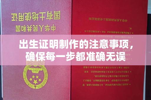 台安出生证明制作的注意事项，确保每一步都准确无误